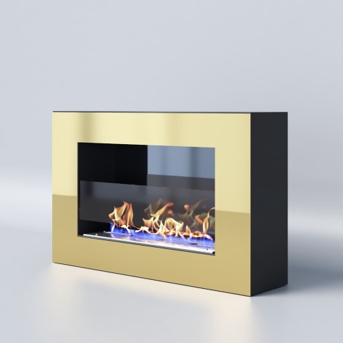 Биокамин "Русский огонь" Барокко 650N настенный с защитным и декоративным стеклом