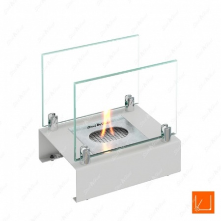 Настольный биокамин SteelHeat ALBA белый по цене 5 960 руб.