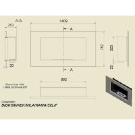 Биокамин Kratki MILA-PRO(стальная рама) по цене 