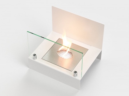 Настольный биокамин Lux Fire "Афиша" M Белый по цене 10 527 руб.