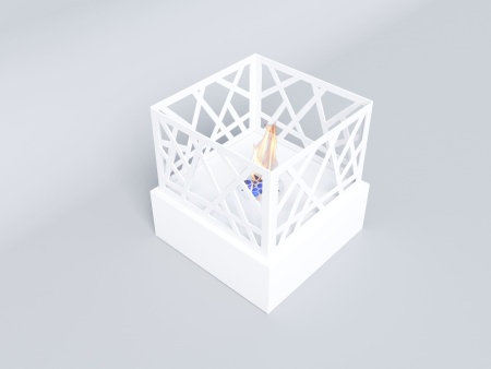 Биокамин "Русский огонь" Бруклин белый по цене 12 000 руб.